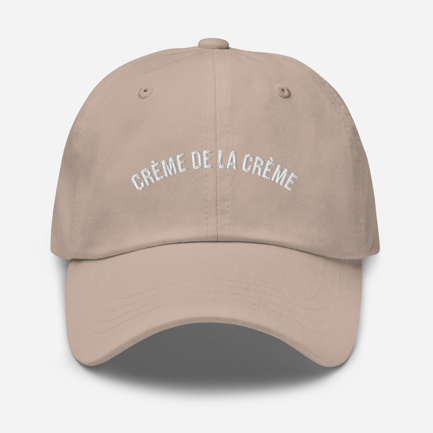 Crèmè de la crème cap in Stone
