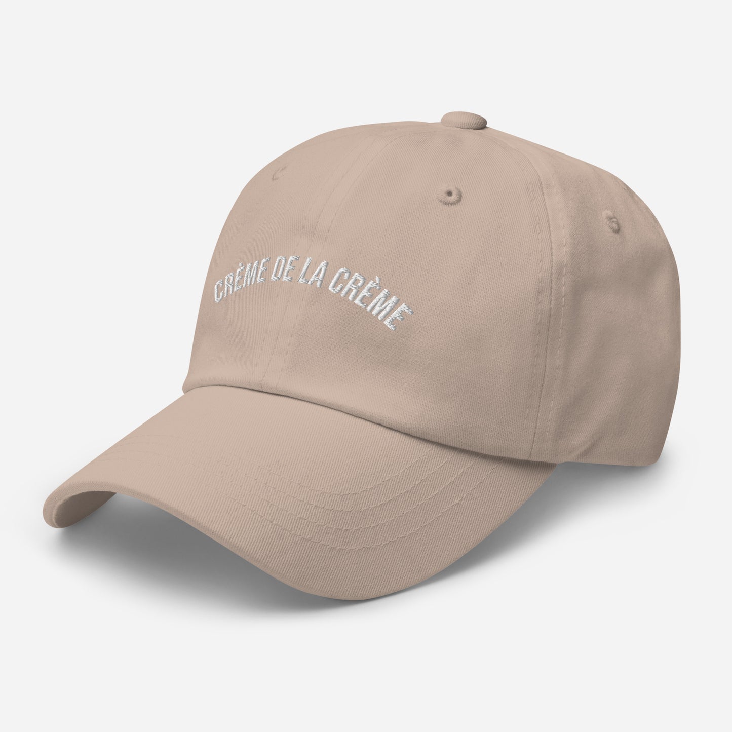 Crèmè de la crème cap in Stone