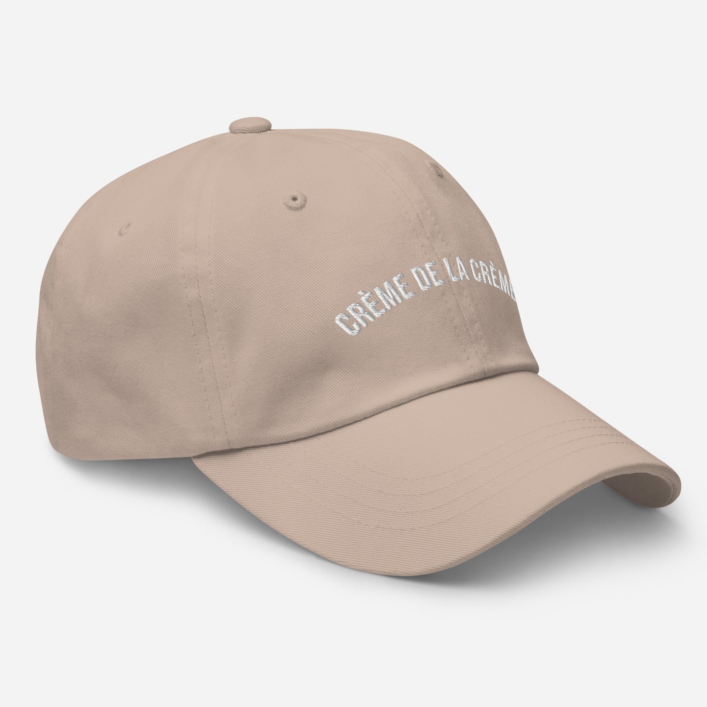 Crèmè de la crème cap in Stone
