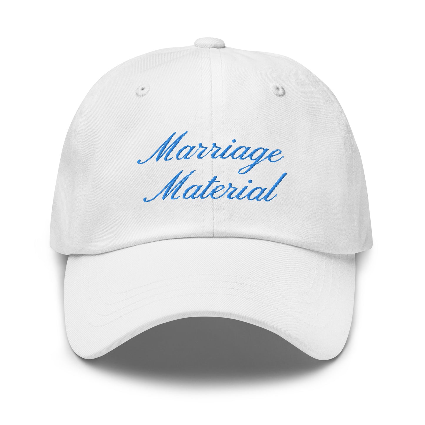 Marriage Material Embroidered Cap