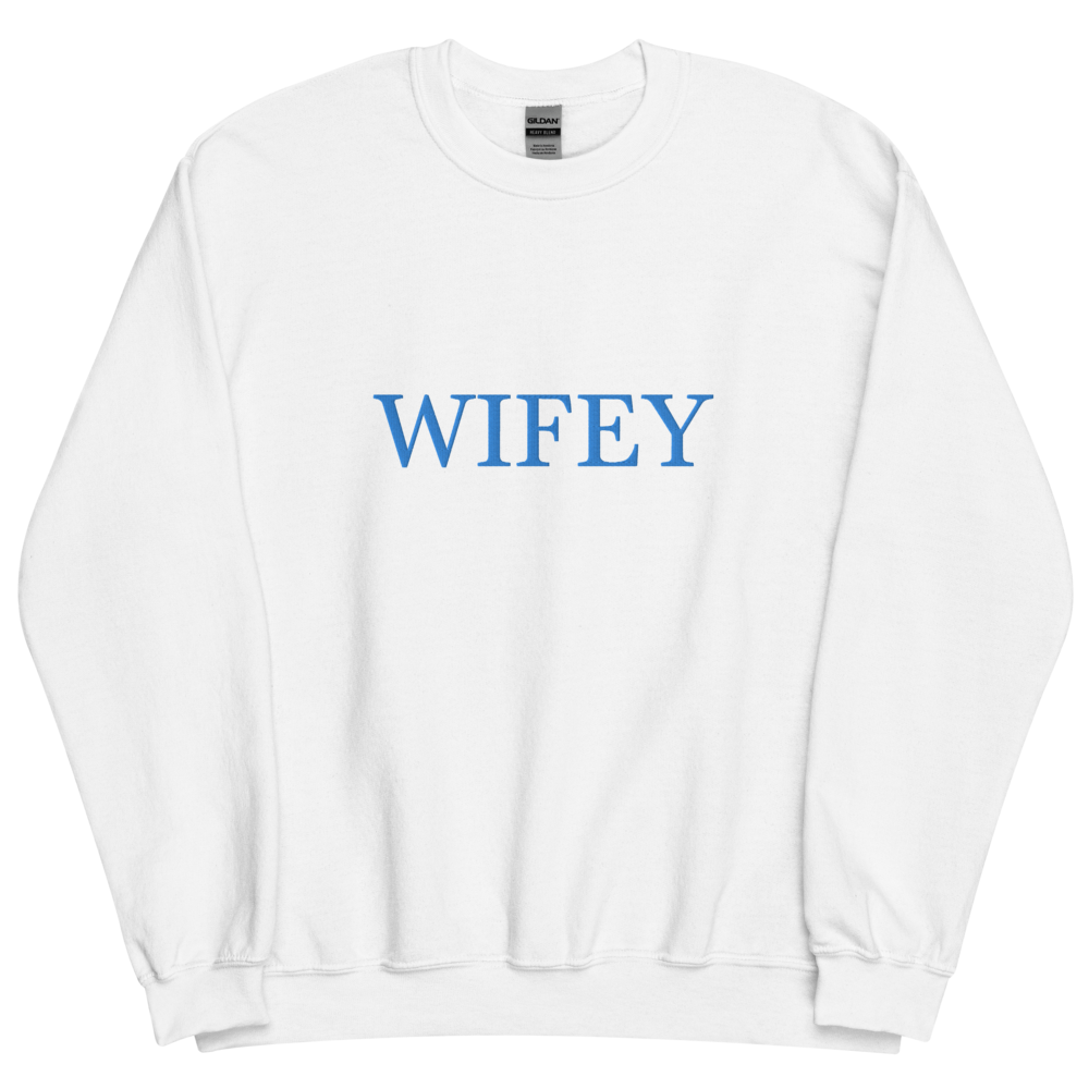 Wifey Something Blue Statement Sweatshirt