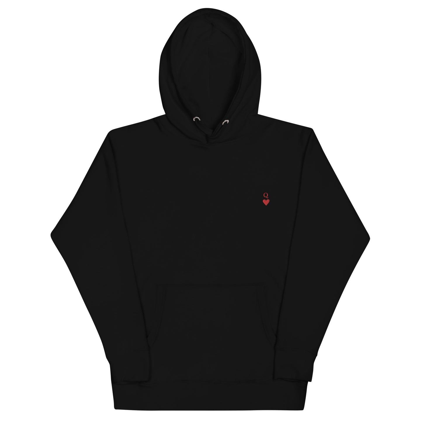 Queen of hearts embroidered Hoodie